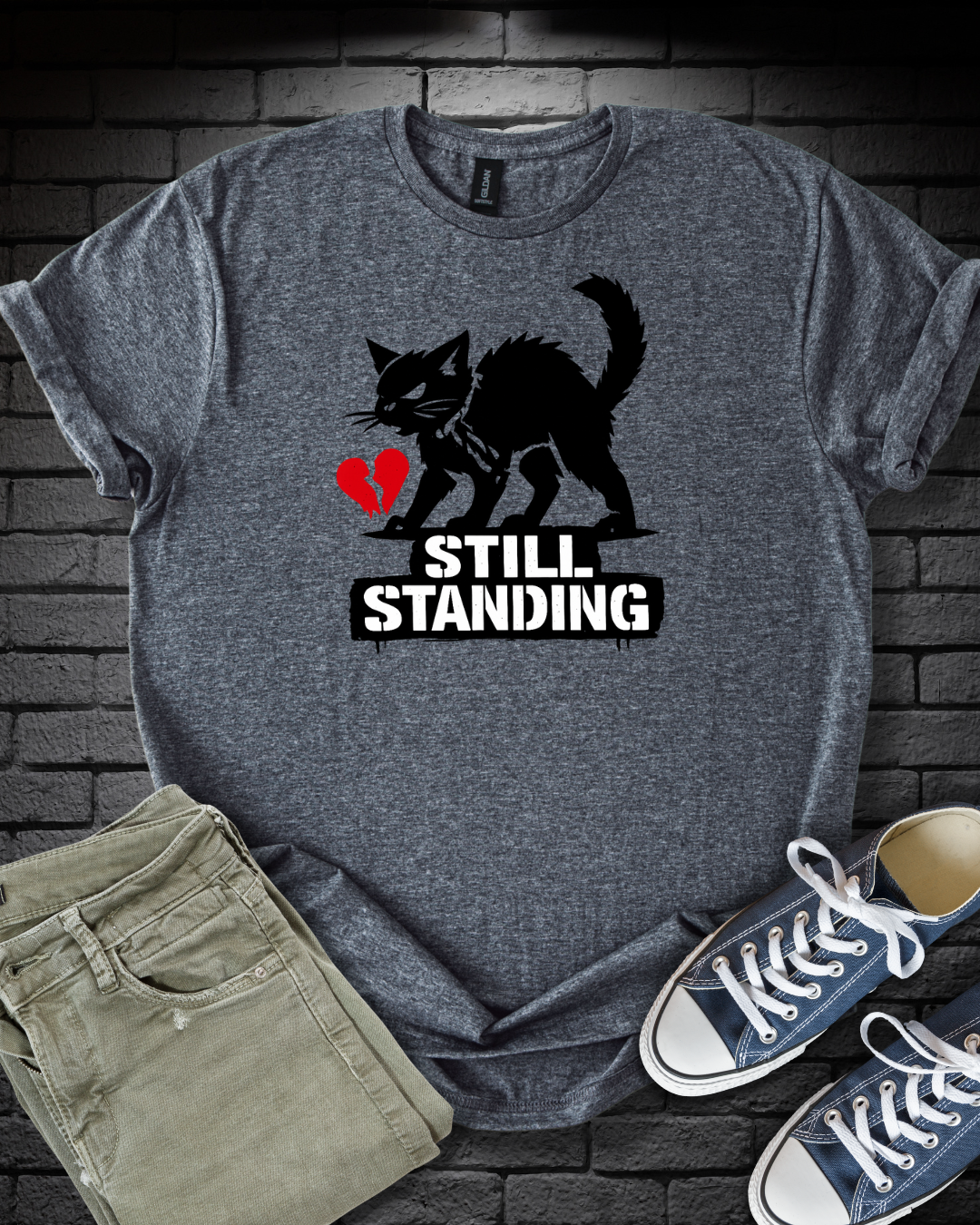Still Standing Cat T-Shirt
