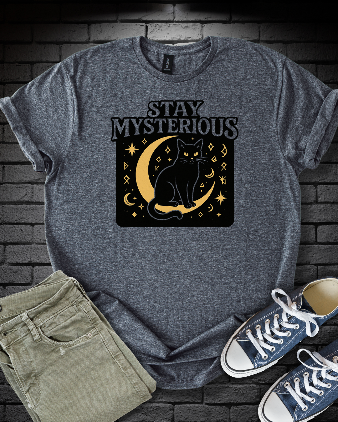 Stay Mysterious Cat T-Shirt