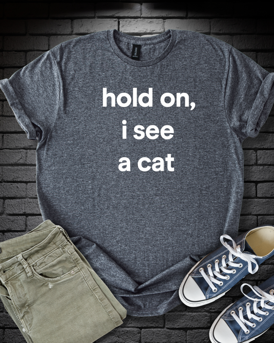 Hold On Cat T-Shirt