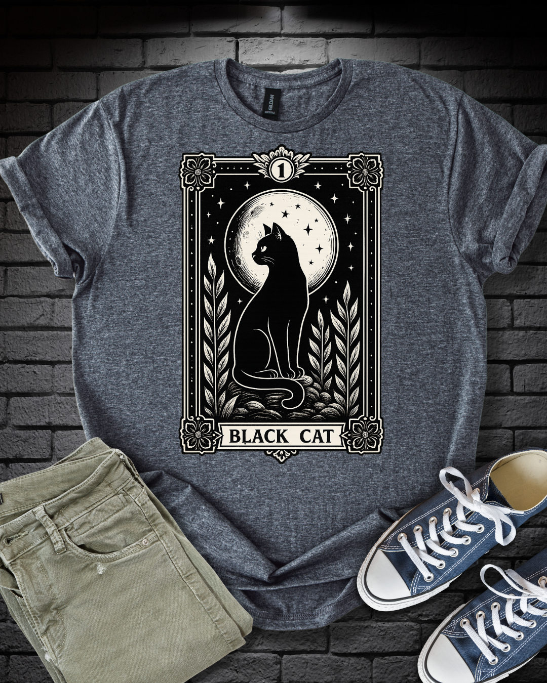 Tarot Black Cat T-Shirt