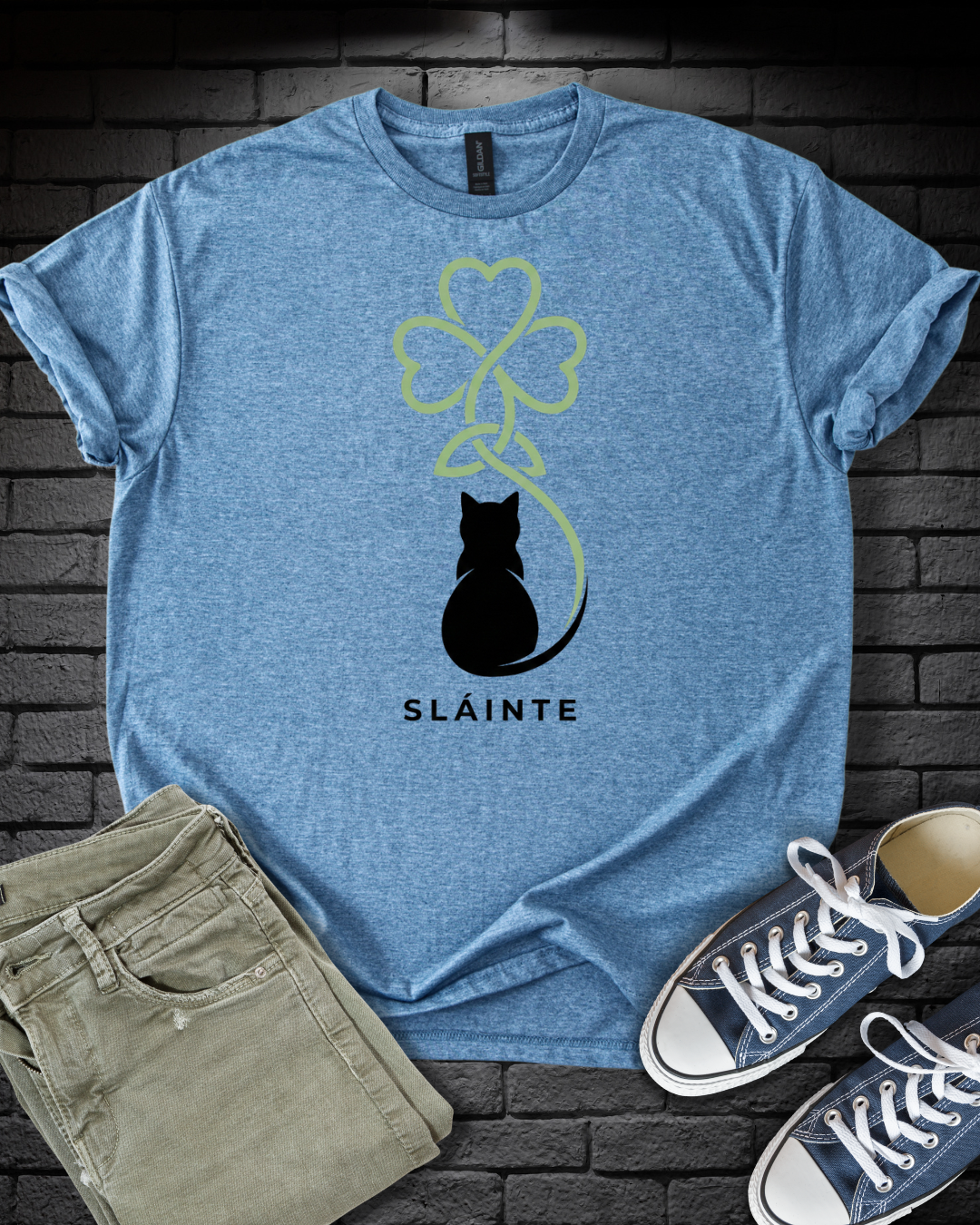 Irish Black Cat T-Shirt