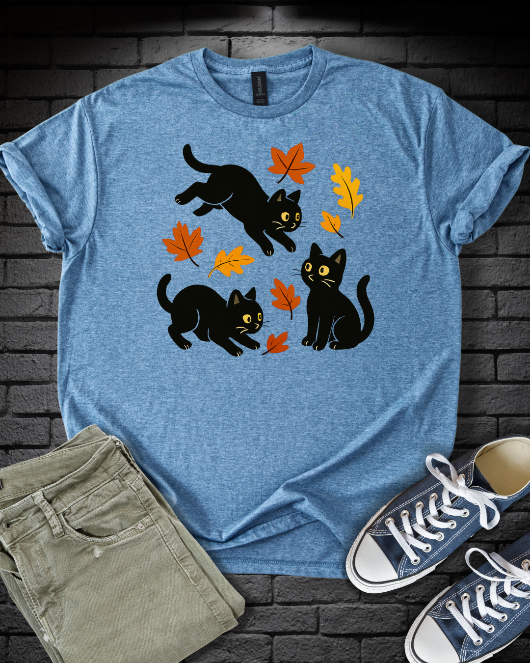 Playful Autumn Kittens T-Shirt