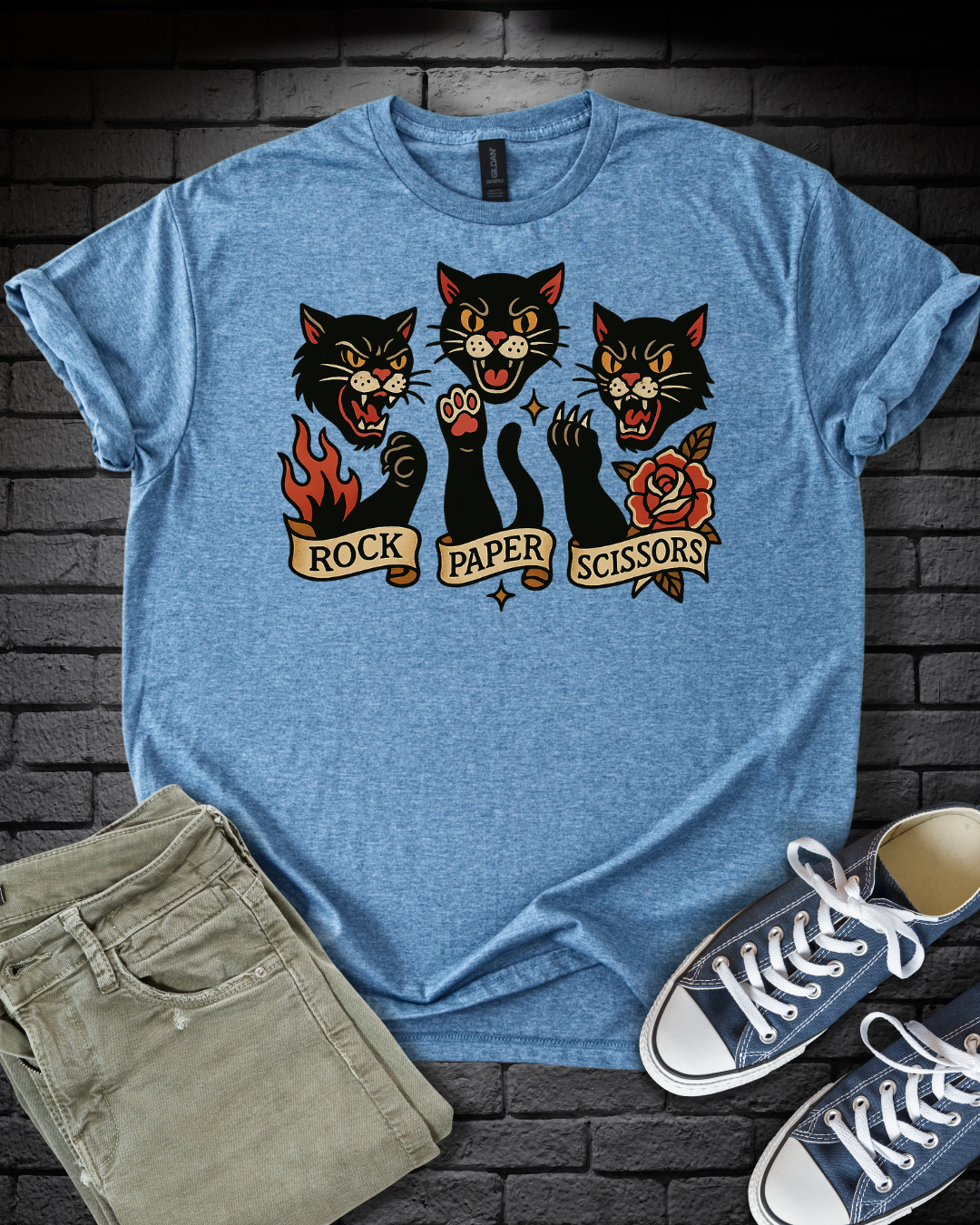 Rock Paper Cats T-Shirt