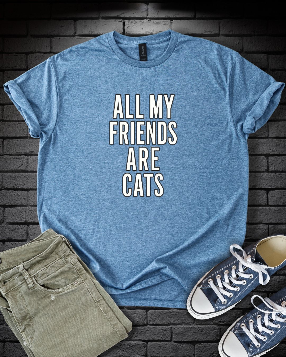 All My Friends Cat T-Shirt