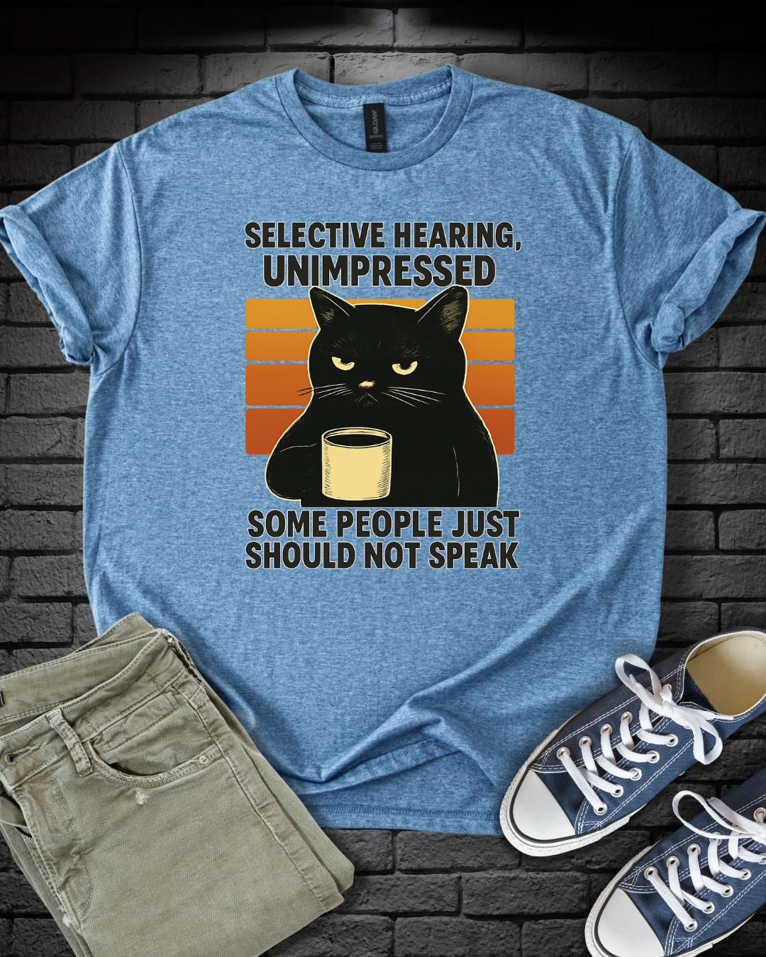 Selective Hearing Cat T-Shirt