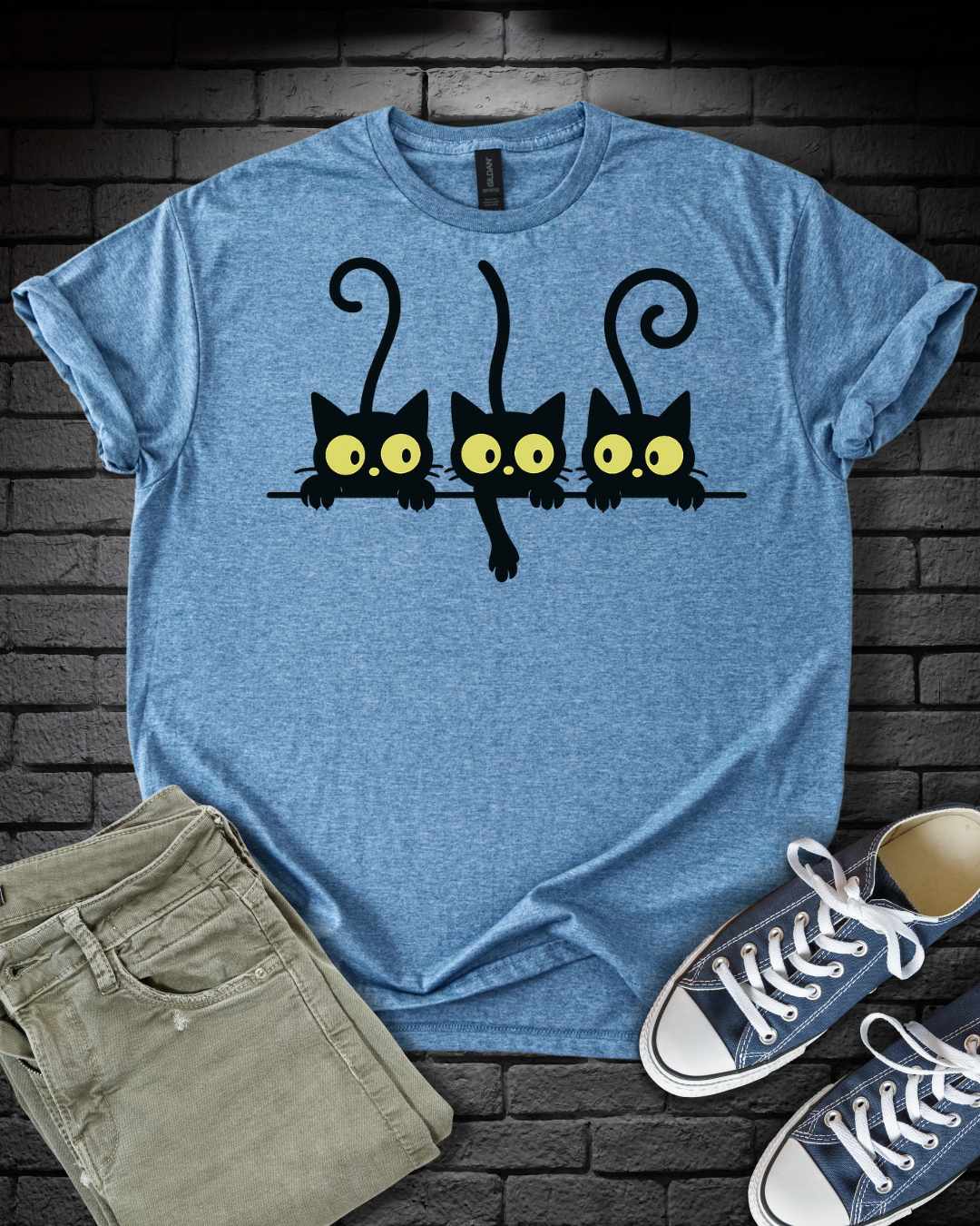 Curious Black Cats T-Shirt