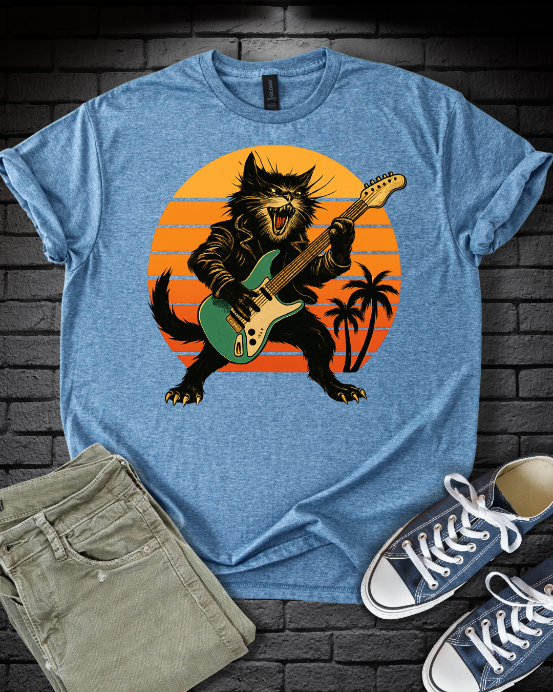 Rockstar Cat T-Shirt