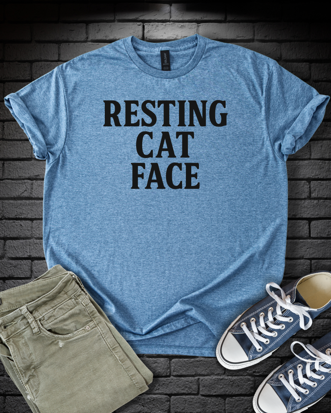 Resting Cat Face T-Shirt