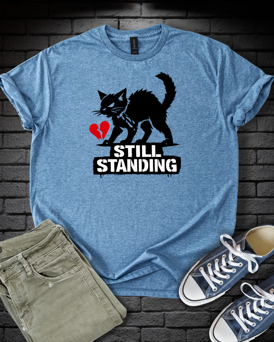 Still Standing Cat T-Shirt
