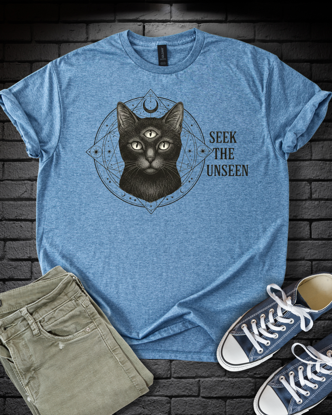 Seek The Unseen Cat T-Shirt