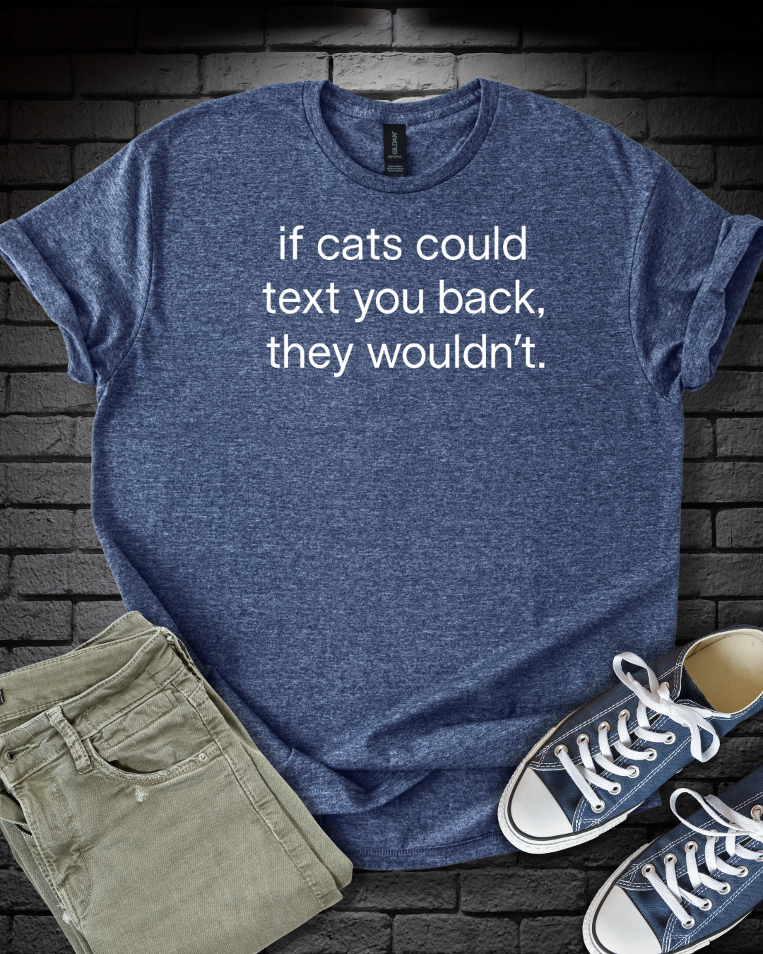 Cat Texting Reality T-Shirt
