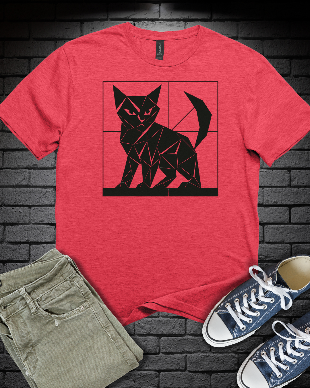 Origami Cat T-Shirt