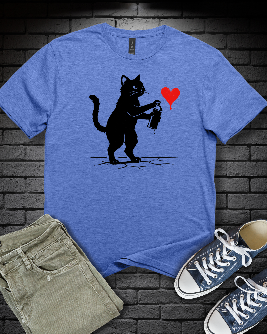 Cat Graffiti Artist T-Shirt