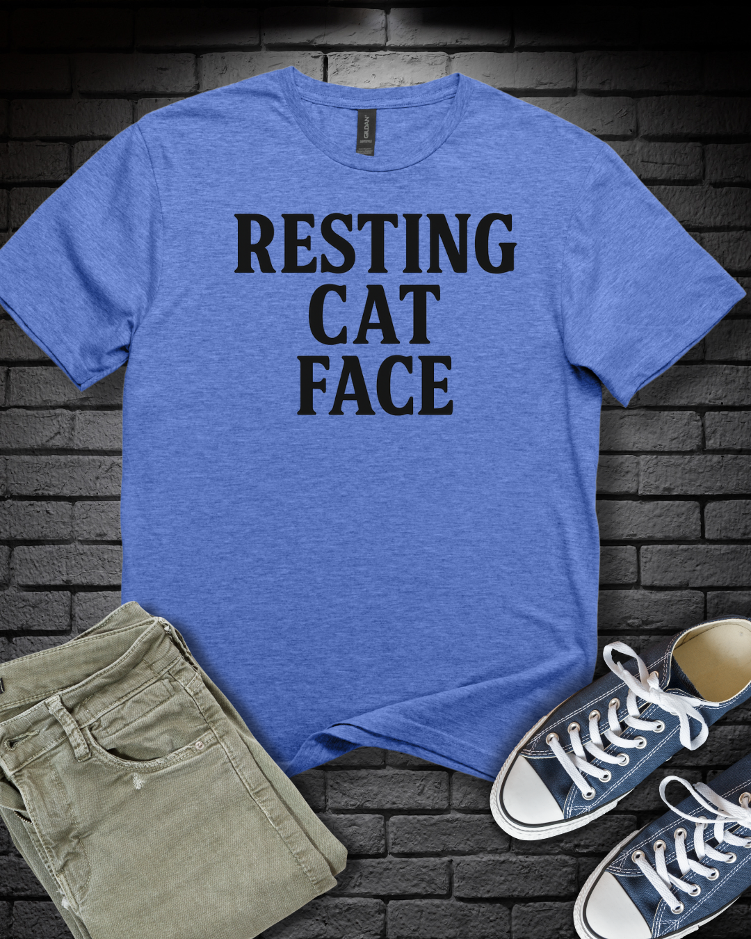 Resting Cat Face T-Shirt