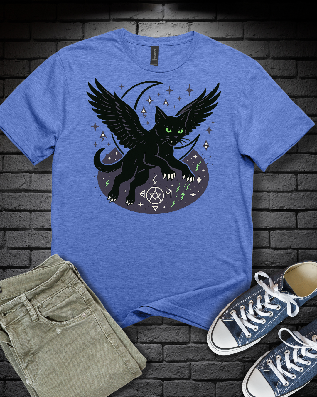 Winged Cat in Flight T-Shirt