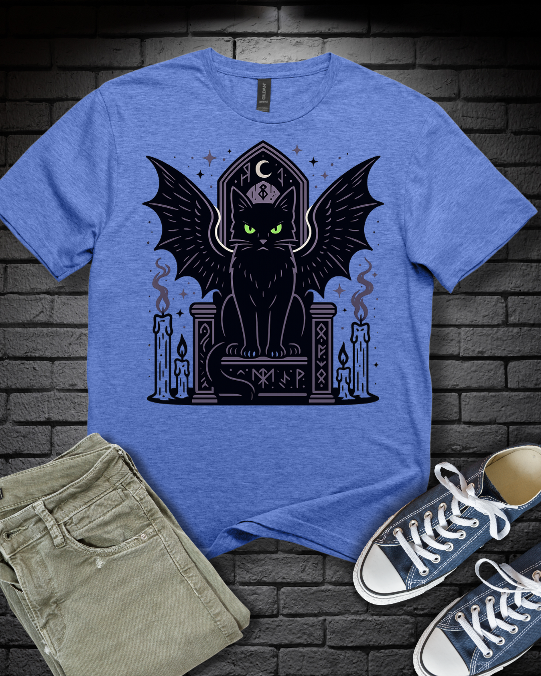 Mystical Cat on Throne