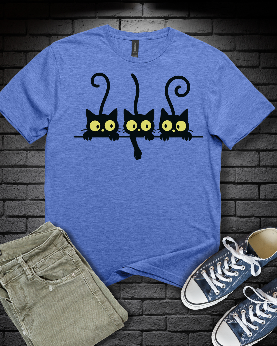 Curious Black Cats T-Shirt