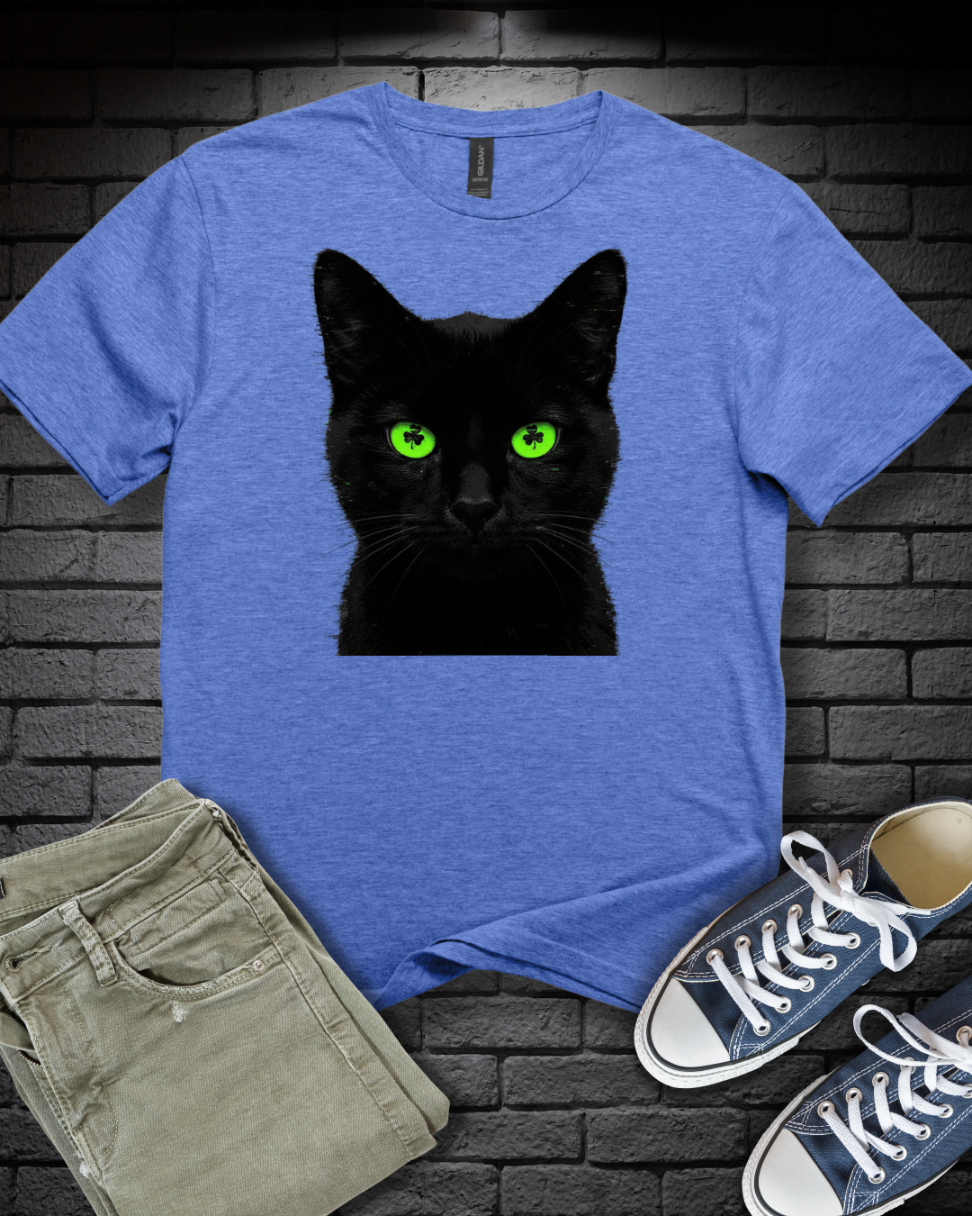 Shamrock Eyed Cat T-Shirt