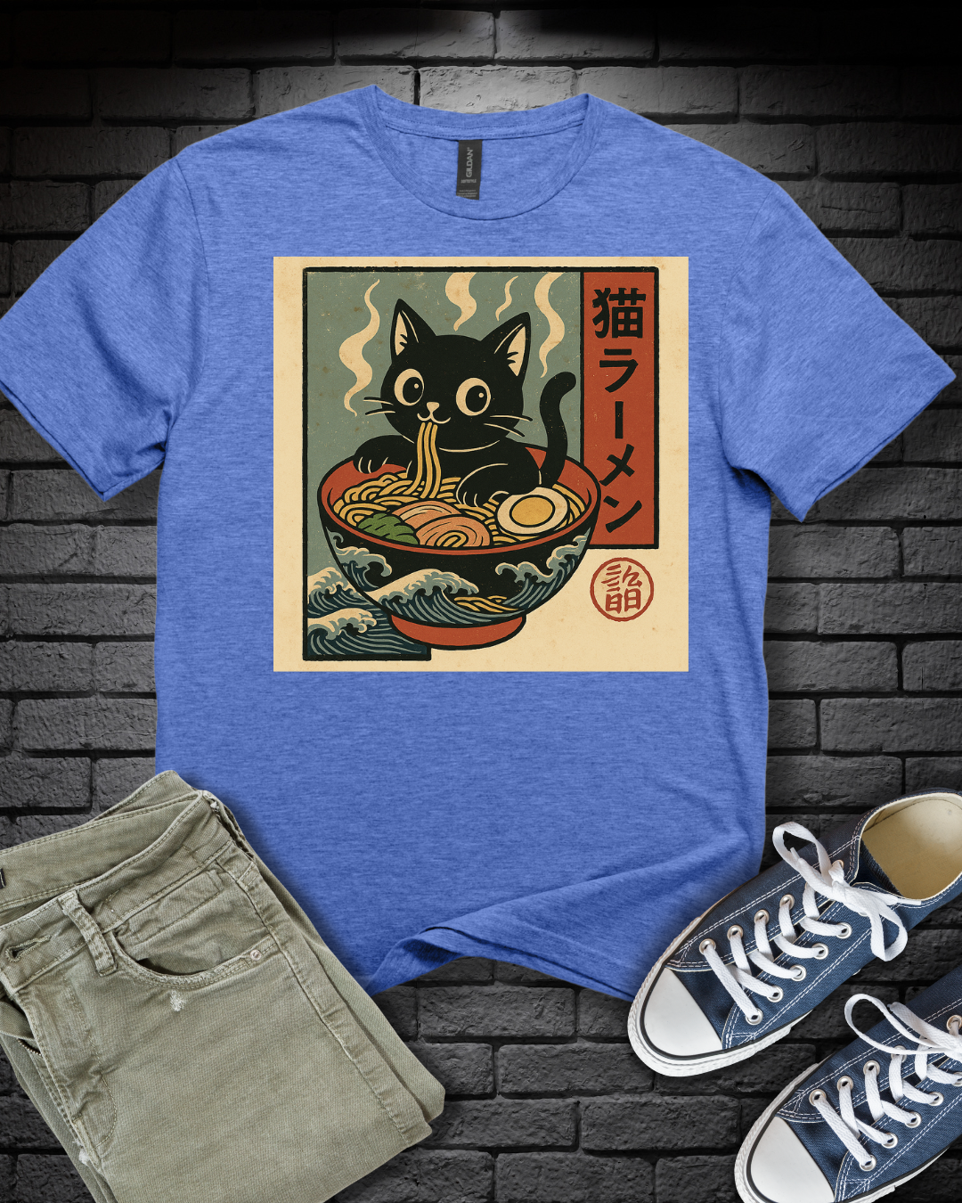 Anime Cat Into Ramen