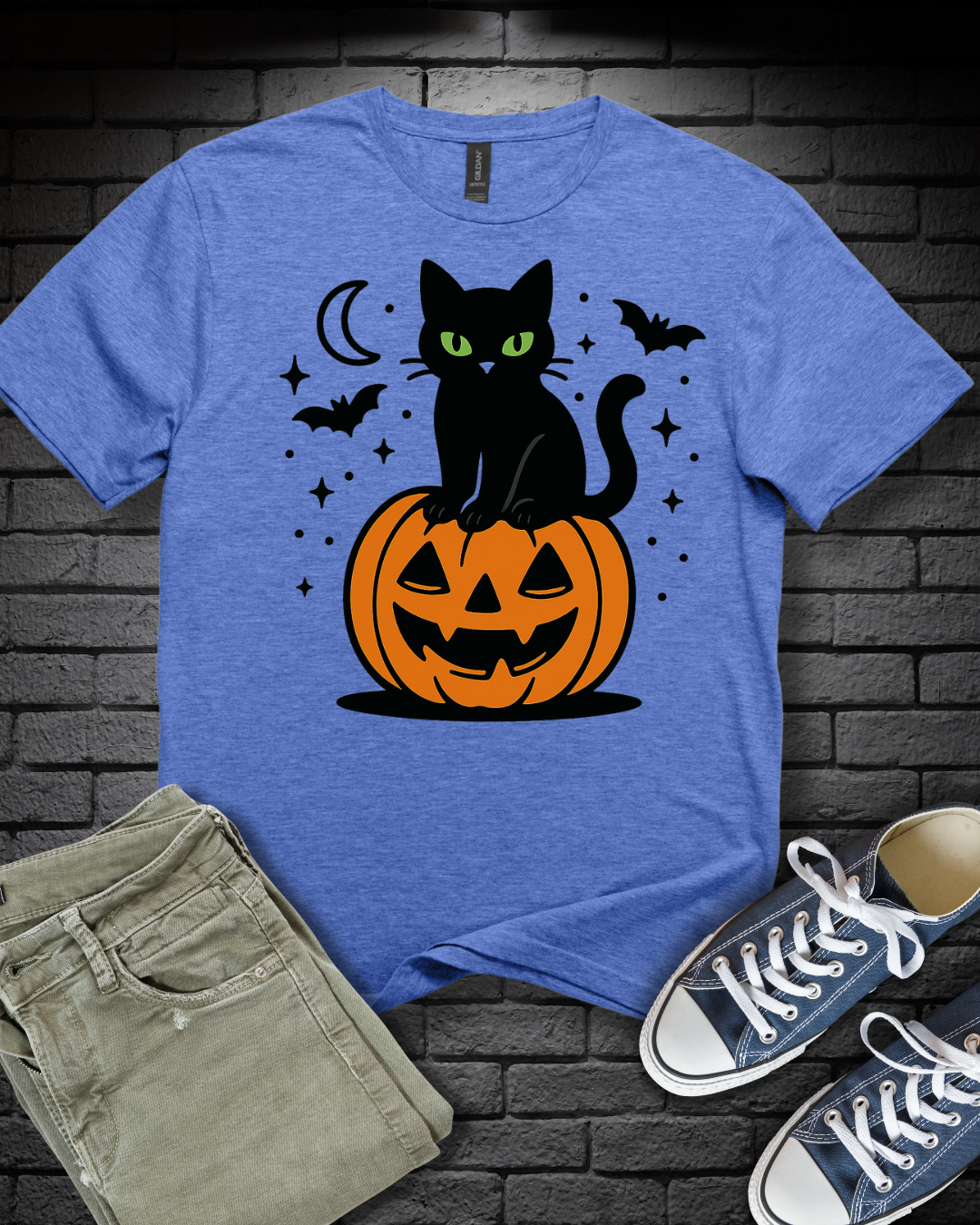 Green Eyed Halloween Cat