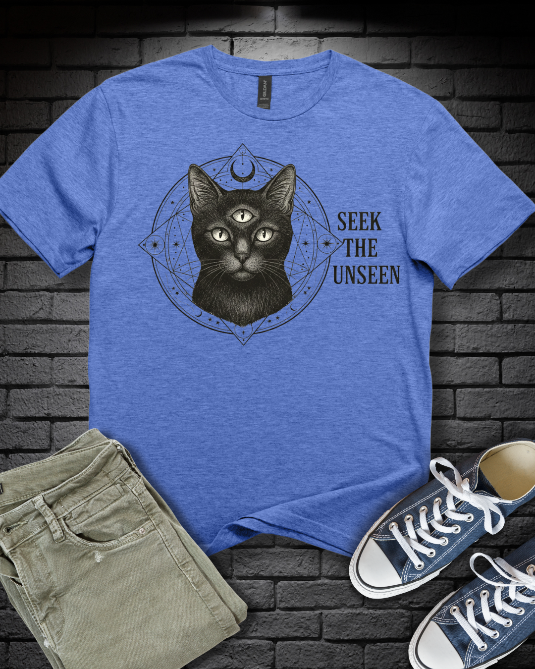 Seek The Unseen Cat T-Shirt