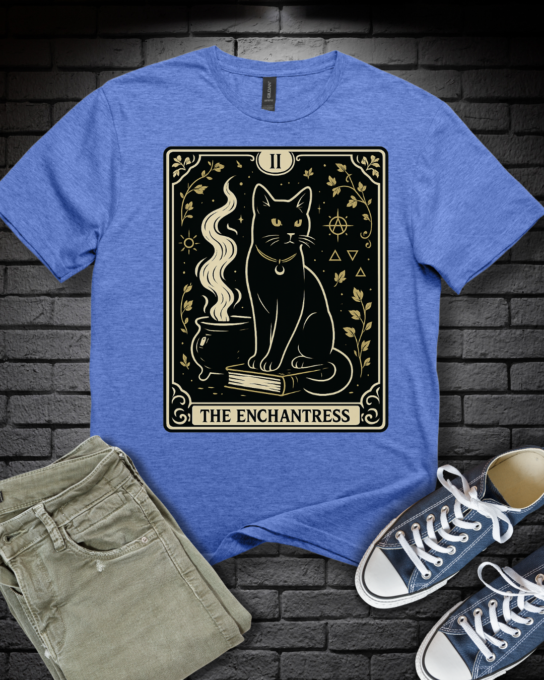 Tarot Enchantress Cat T-Shirt