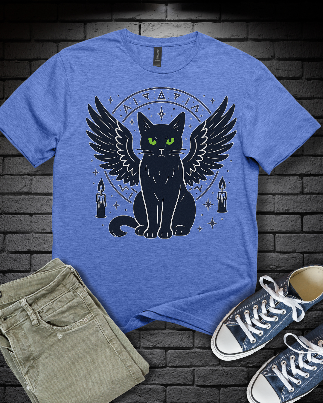 Gothic Winged Cat