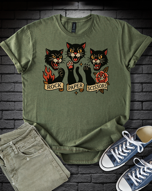 Rock Paper Cats T-Shirt