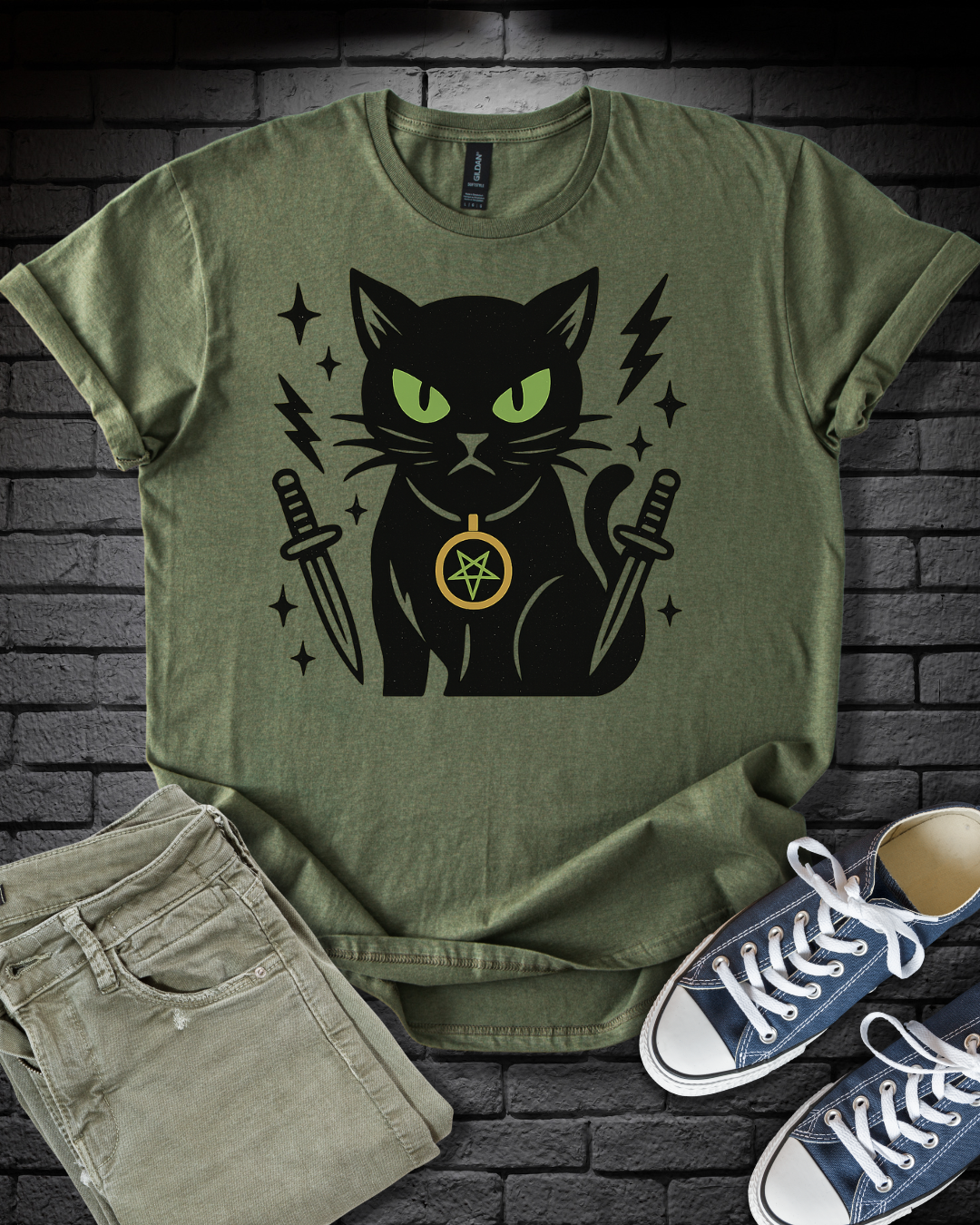Black Cat Hex T-Shirt