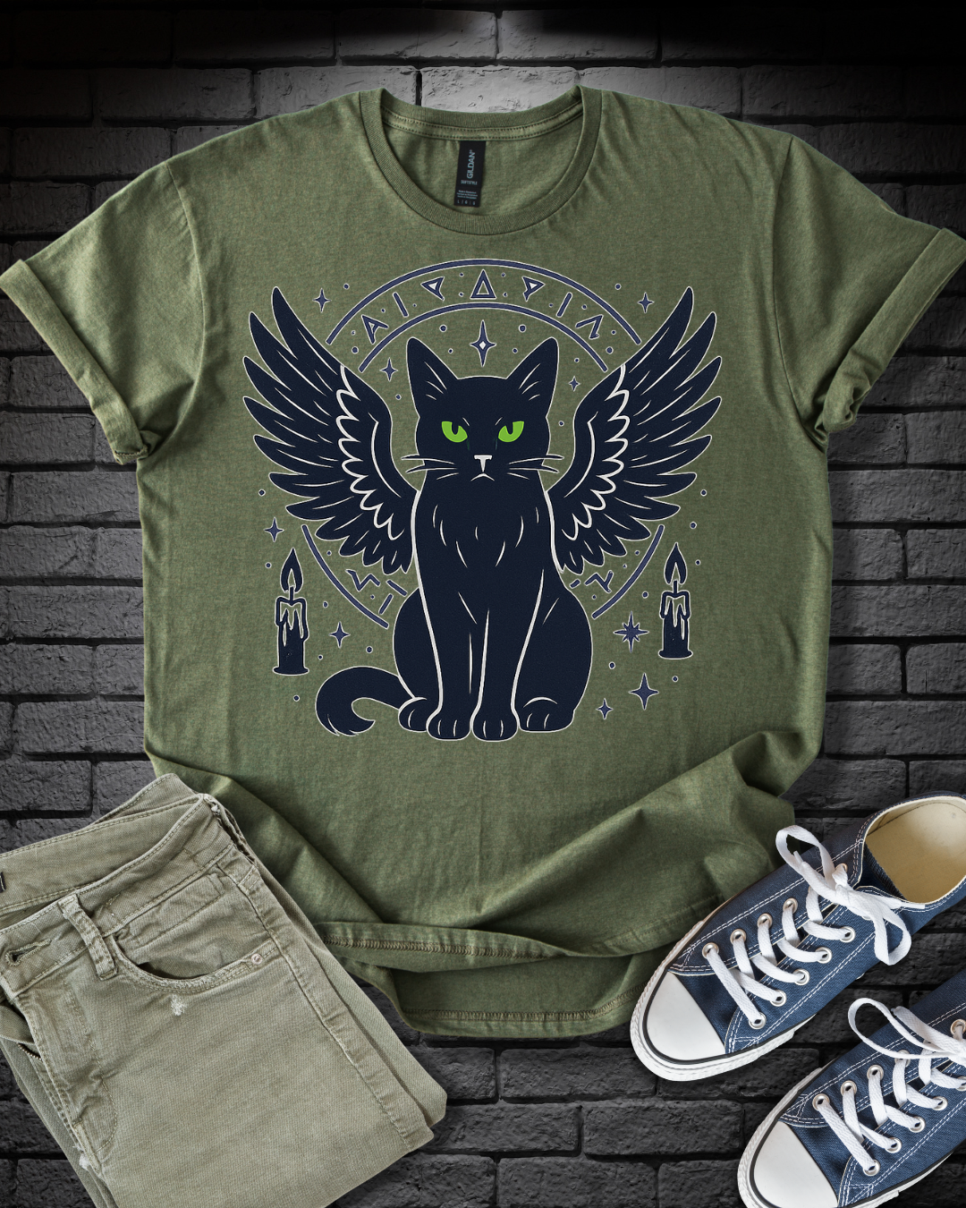 Gothic Winged Cat
