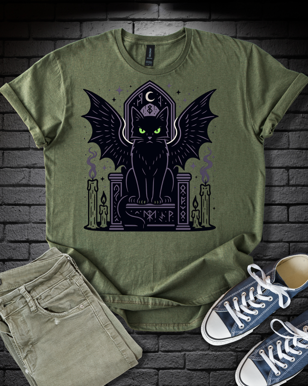 Mystical Cat on Throne