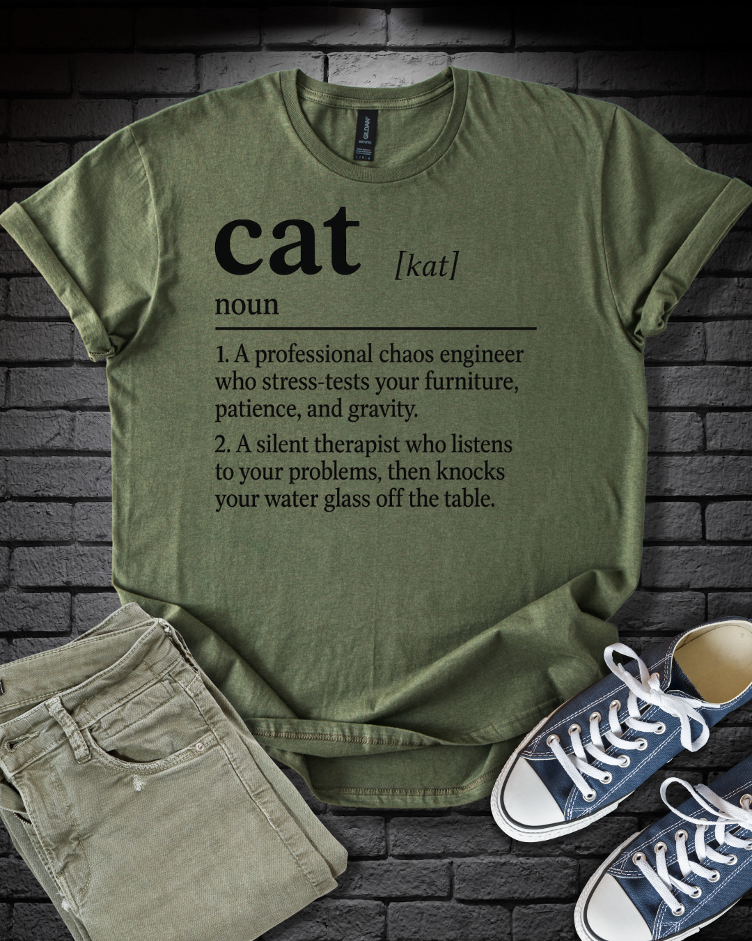 Cat Definition Therapist T-Shirt