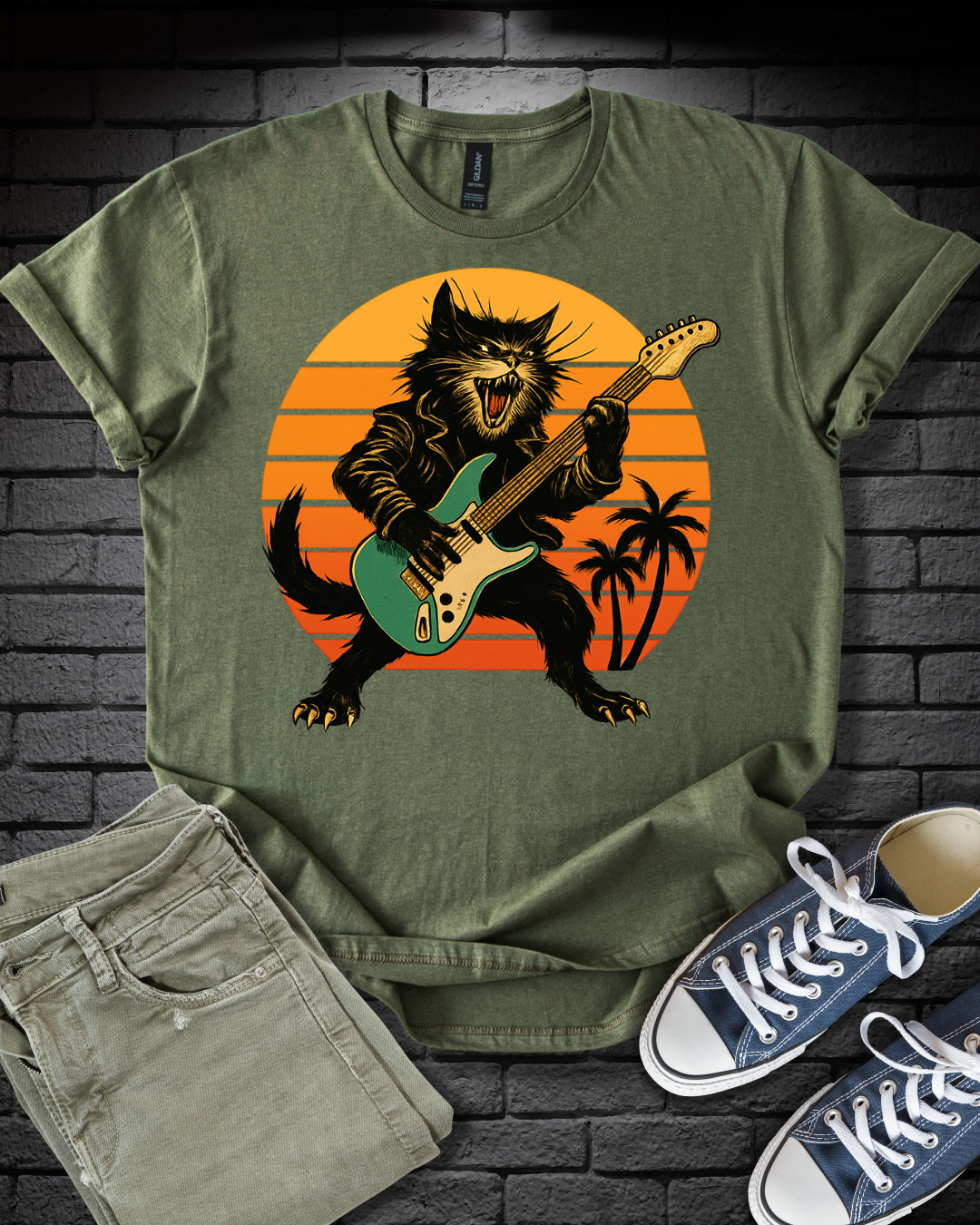 Rockstar Cat T-Shirt