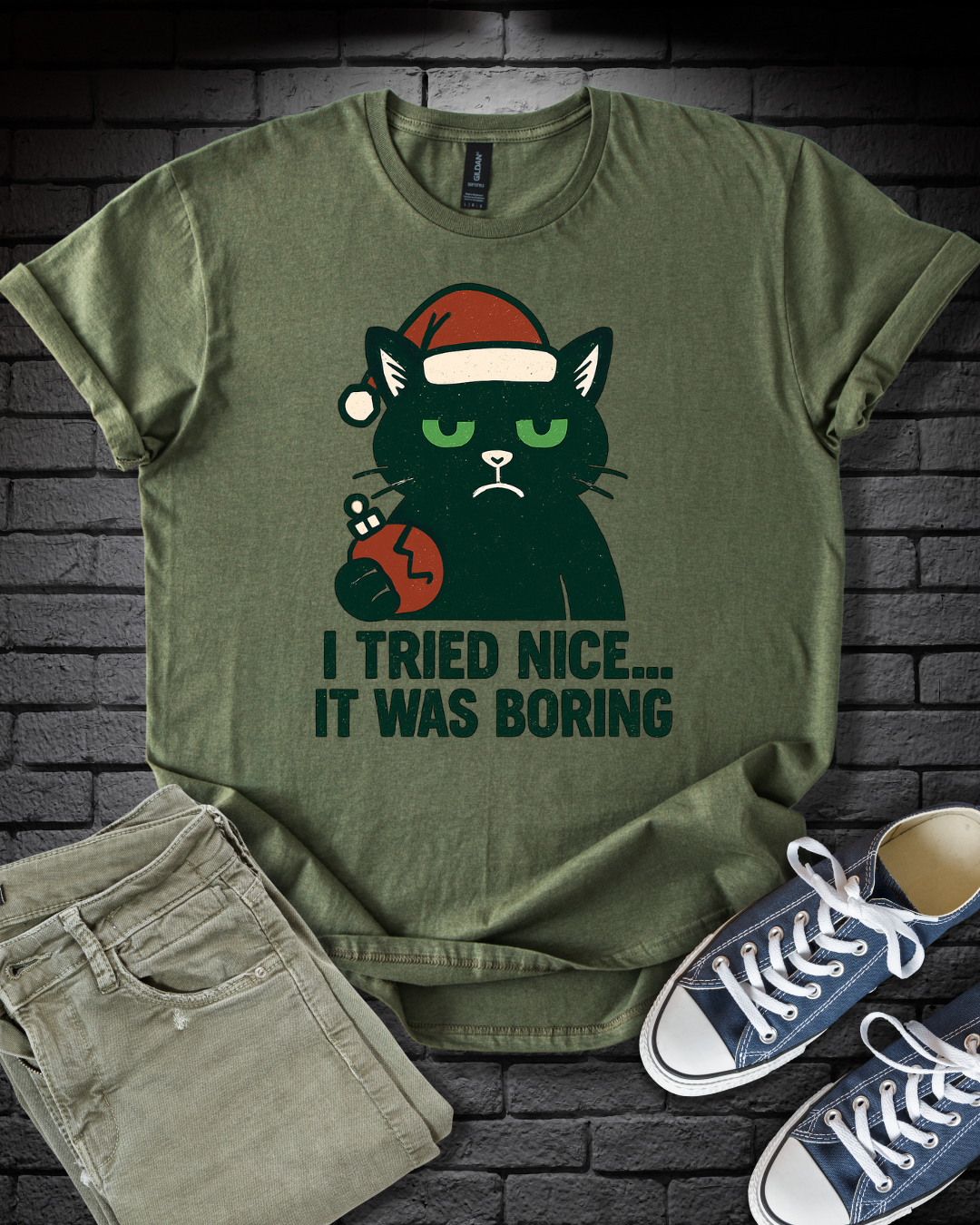 Nice Was Boring Cat T-Shirt