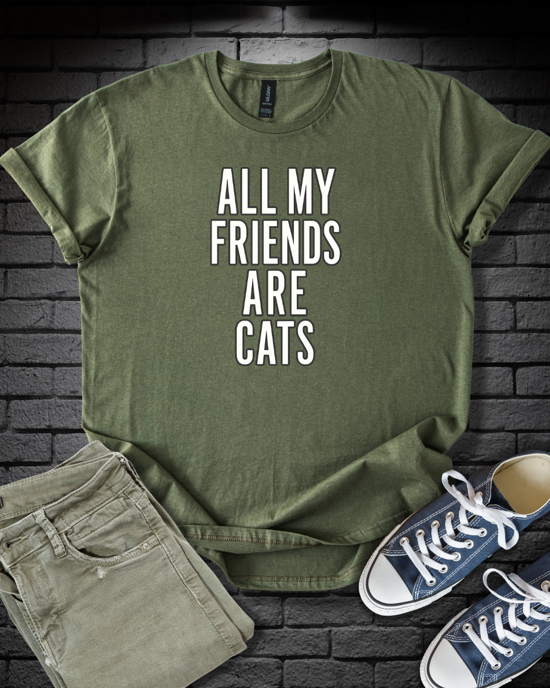 All My Friends Cat T-Shirt