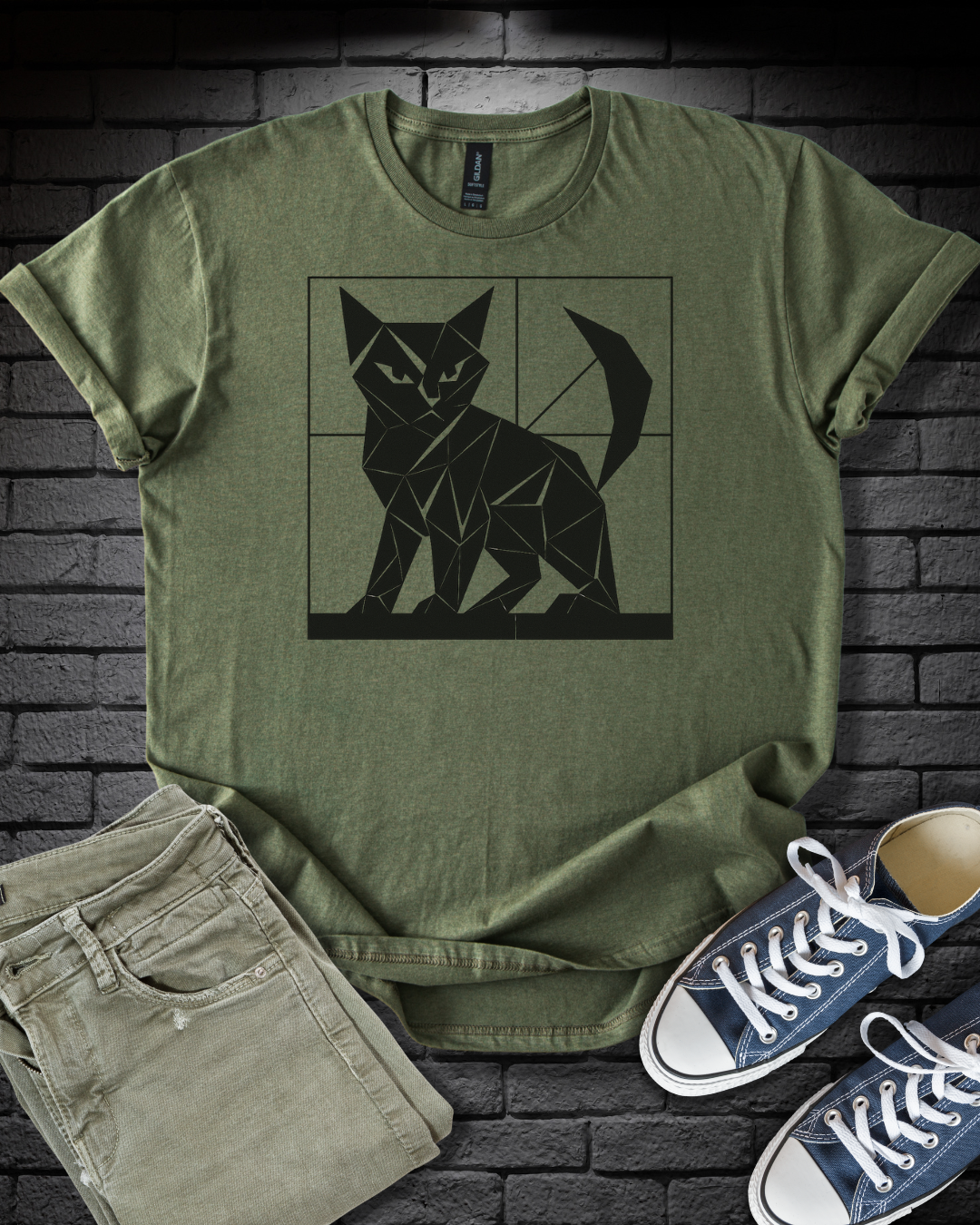 Origami Cat T-Shirt