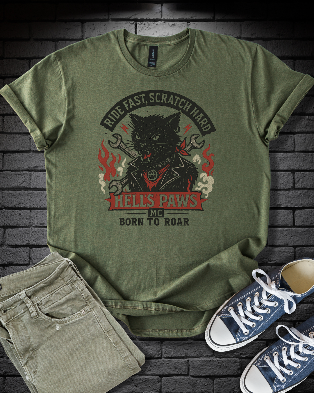 Biker Cat T-Shirt