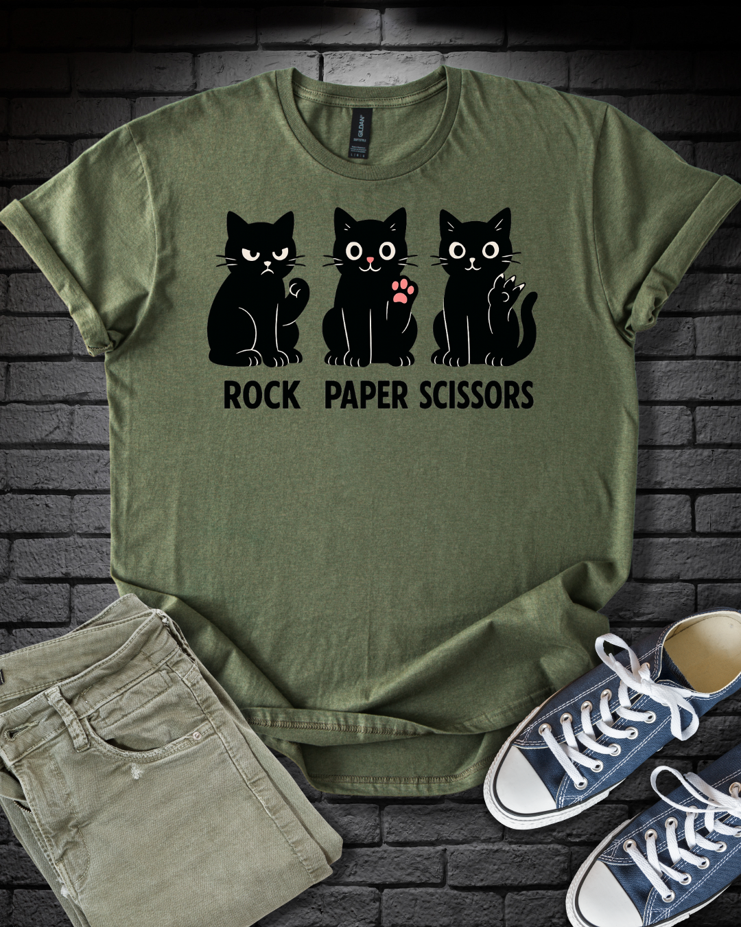 Rock Paper Scissors Kittens T-Shirt