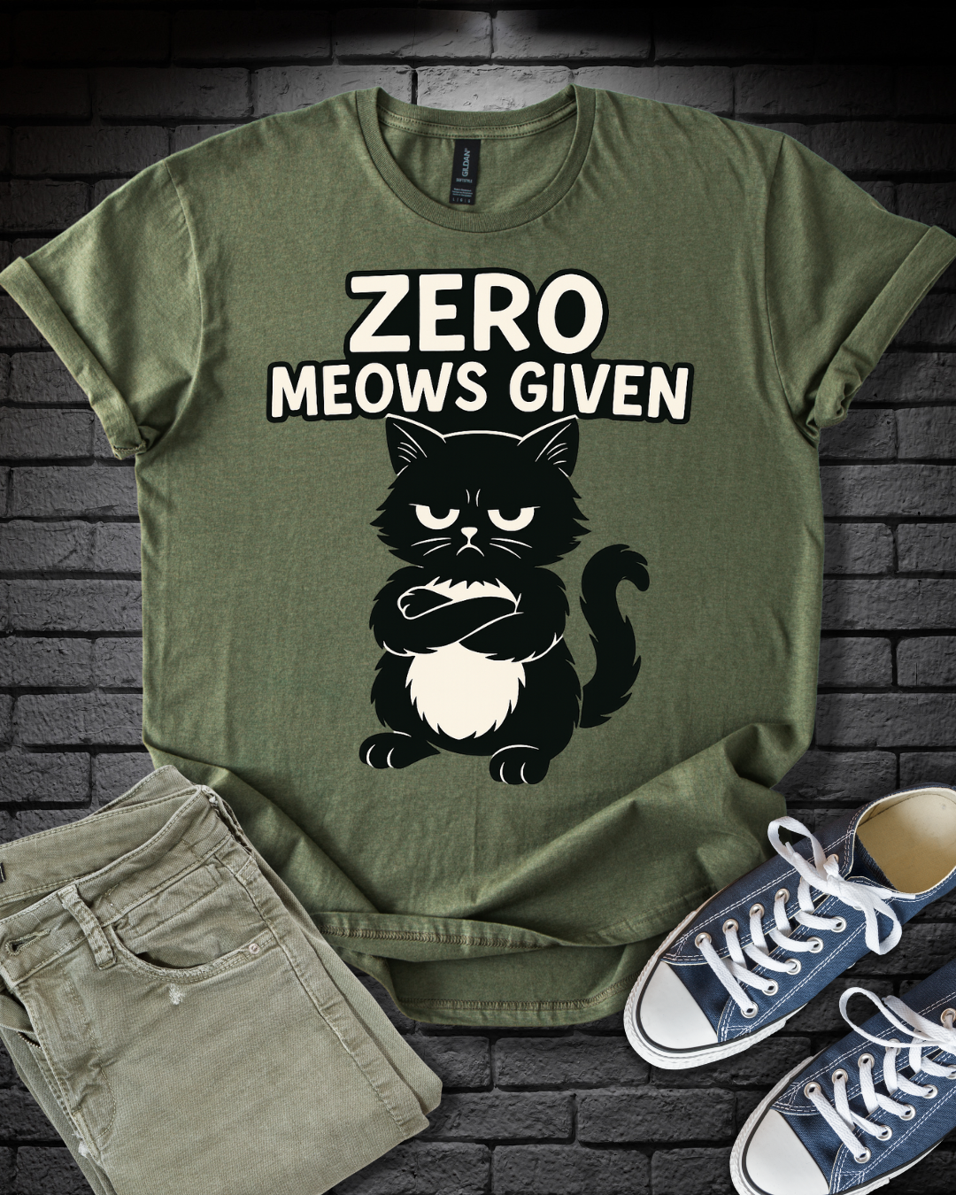 Zero Meows Given T-Shirt