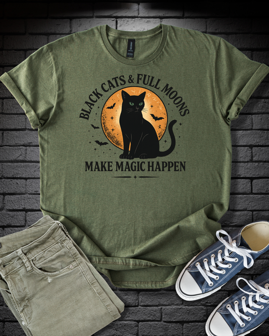 Black Cats Full Moons T-Shirt
