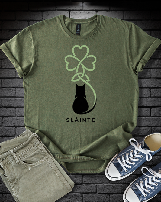 Irish Black Cat T-Shirt