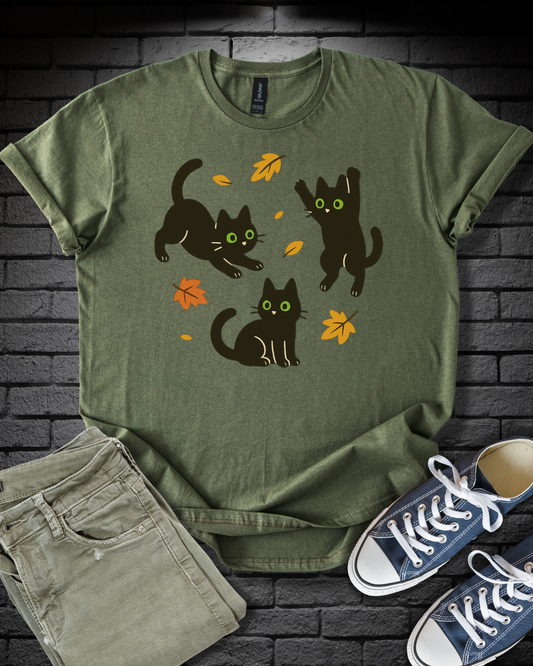 Fall Kittens Playing T-Shirt