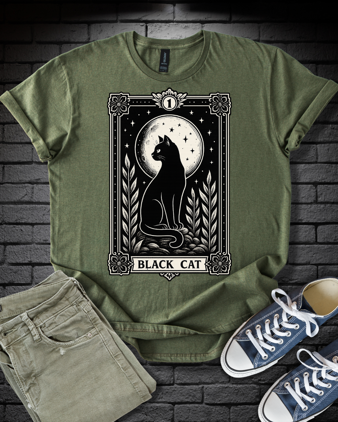 Tarot Black Cat T-Shirt