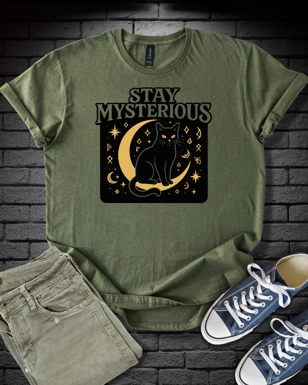Stay Mysterious Cat T-Shirt