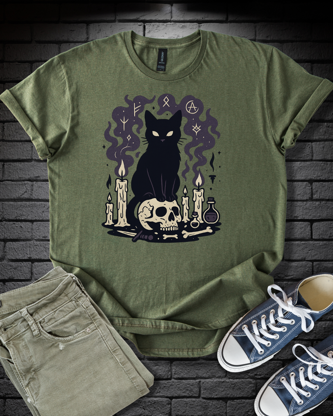 Astral Cat on Skull