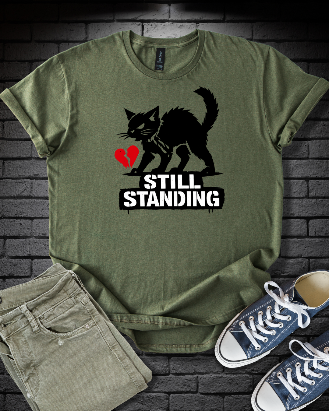 Still Standing Cat T-Shirt