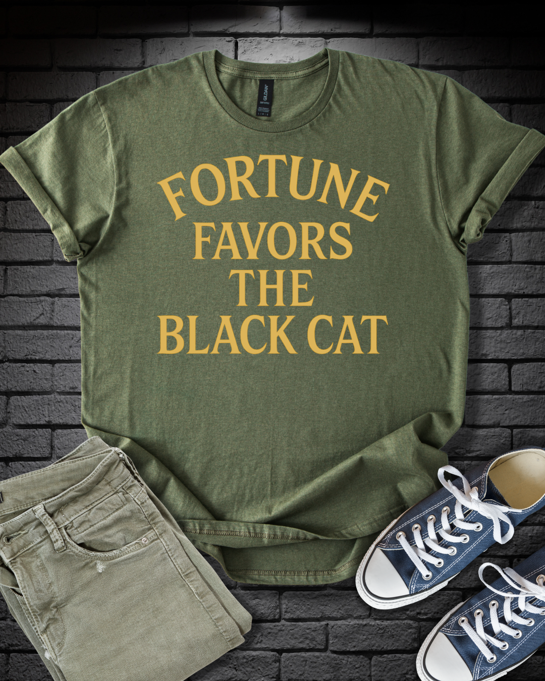 Fortune Favors Cat T-Shirt
