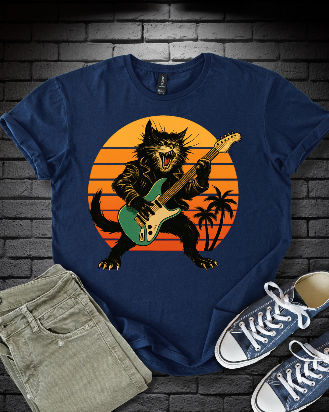 Rockstar Cat T-Shirt