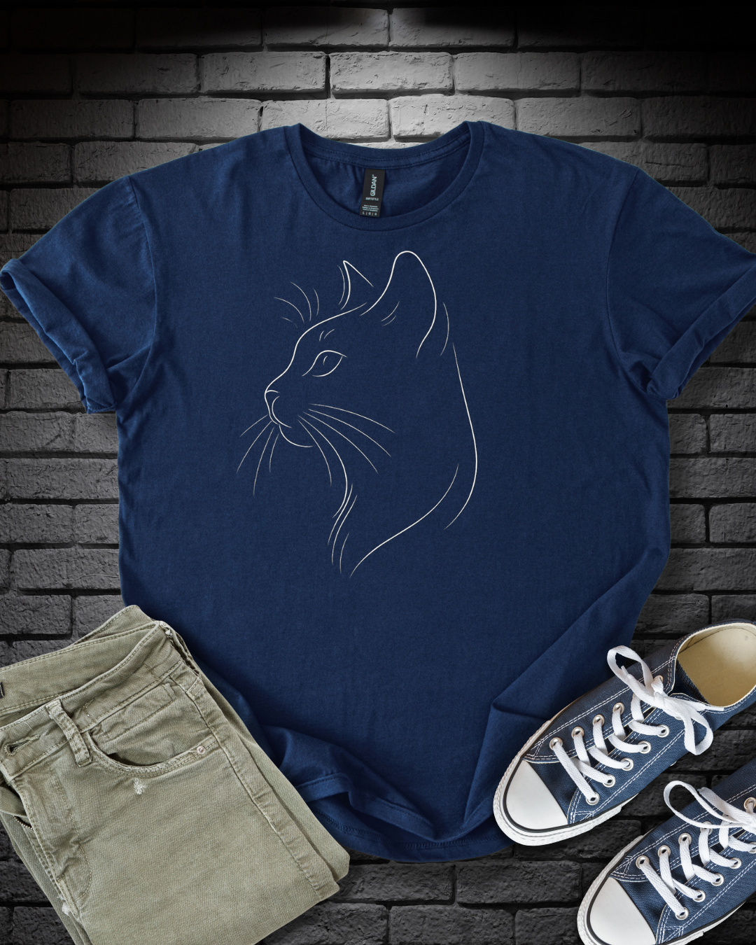 Cat Silhouette T-Shirt