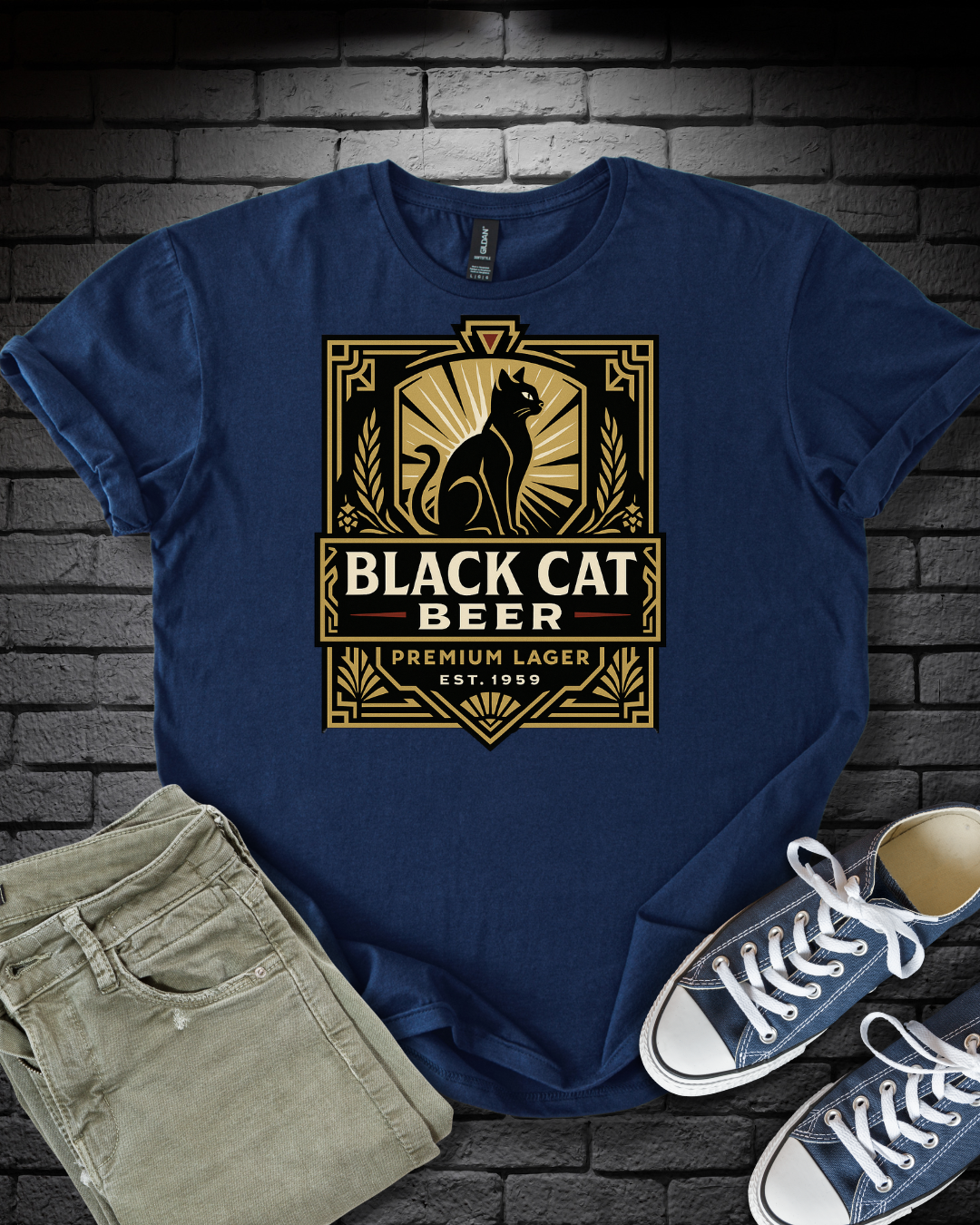 Black Cat Lager T-Shirt